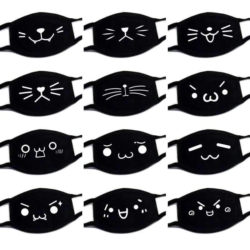 Cotton Dust Mask Cartoon Cycling Anti-Dust Reusable Face Dustproof Mouth Masks Mascarilla Anime Windproof Mouth-muffle | Аксессуары для