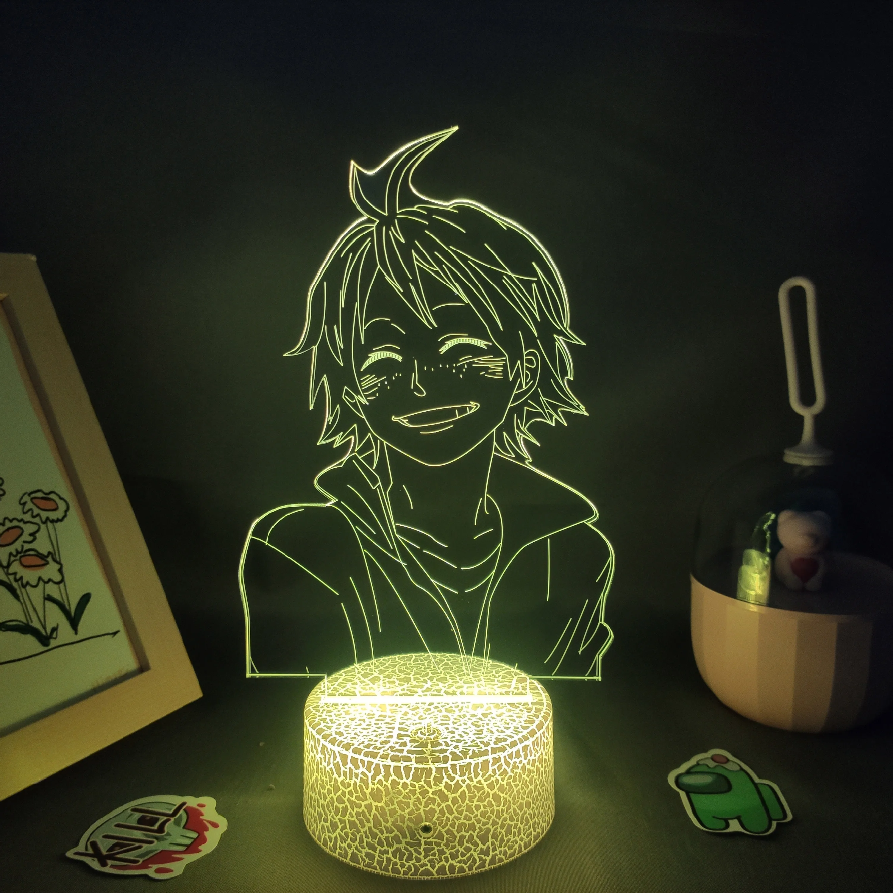 

Haikyuu Anime Figure Yamaguchi Tadashi 3D Lamps LED RGB Neon Night Light Birthday Cool Gift For Friend Bedroom Table Manga Decor