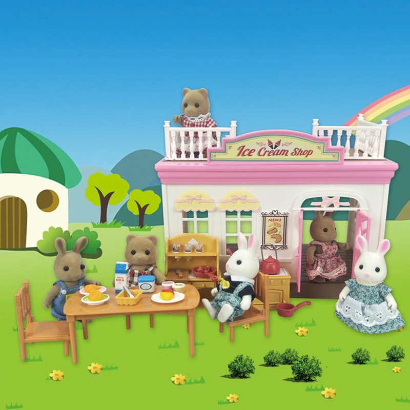 Миниатюрная кукла с животными для детей кукольный домик сделай сам миниатюрные 3D