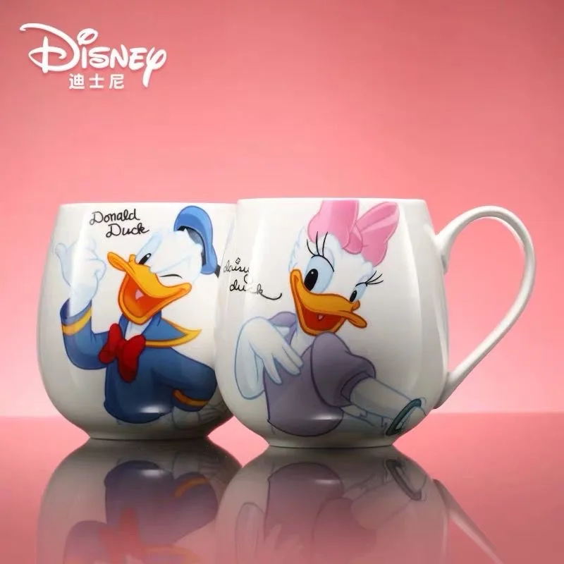 Disney 300ML Cartoon  Minnie Mug Ceramic Cups boys girls kindergarten Bottle Breakfast Cup kids gift
