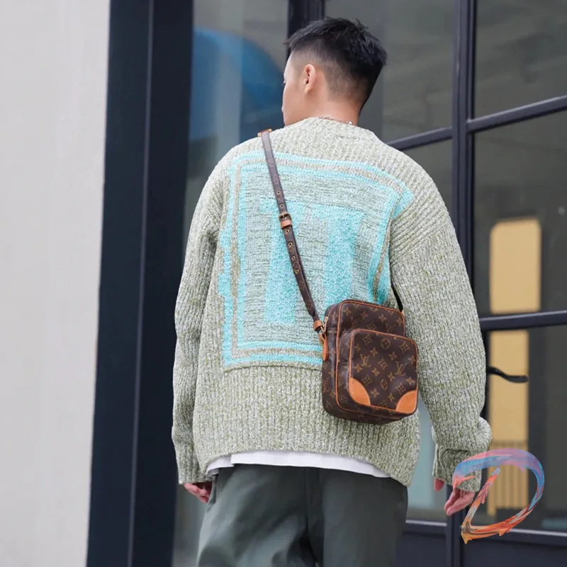 

We11done Sweater Oversize Letter Printing Knitted Pullover Oversize Welldone Men's Women's Loose Sweaters