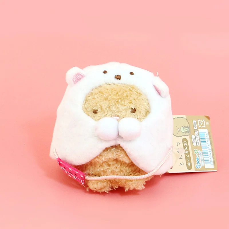 Sumikko гураши со съемной накидкой плюшевые игрушки Peluche мягкие куклы игрушки Детский подарок Juguetes брелок орнамент ключ кулон