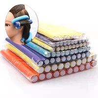 magic hair rollers for women sponge rubber curling rod universal hair stick diy hair tools multi size flexible curling rods 10pc