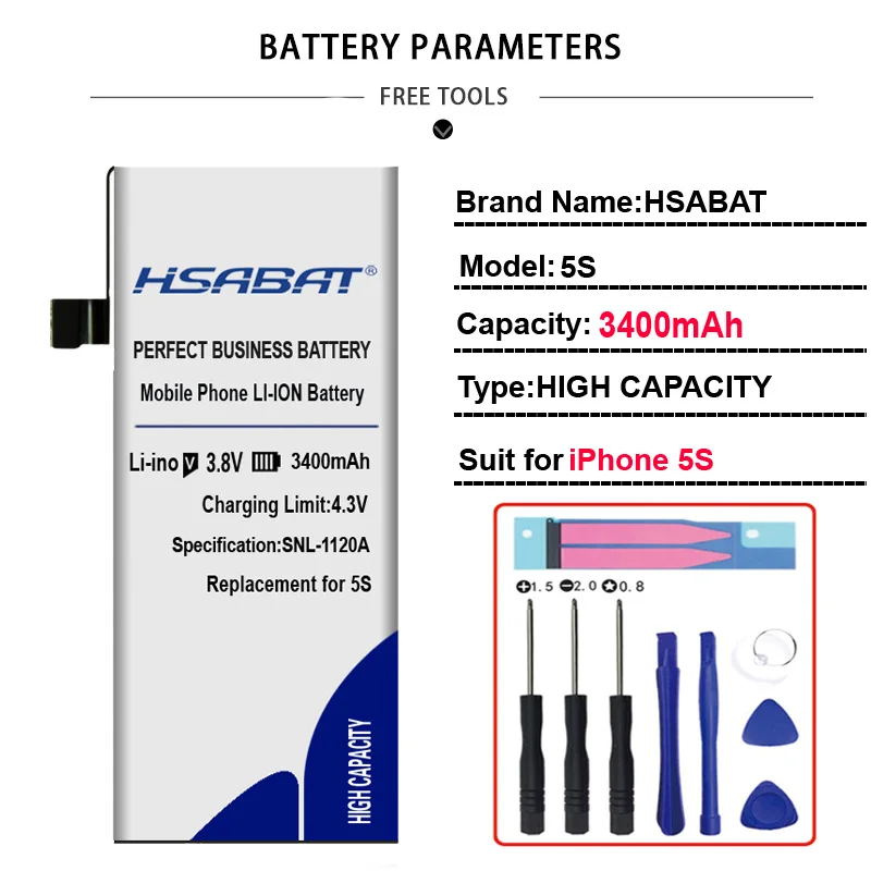 Аккумулятор HSABAT 4000 мАч для iphone 6s 7 8 для iphone 6 5S 5 SE для iphone 6s Plus 6s plus/7plus 7plus/8plus 8plus - Цвет: for iphone 5S