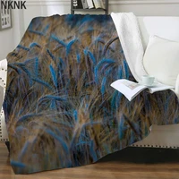 nknk nature blanket plant plush throw blanket landscape blankets for beds sherpa blanket animal premium pattern plush