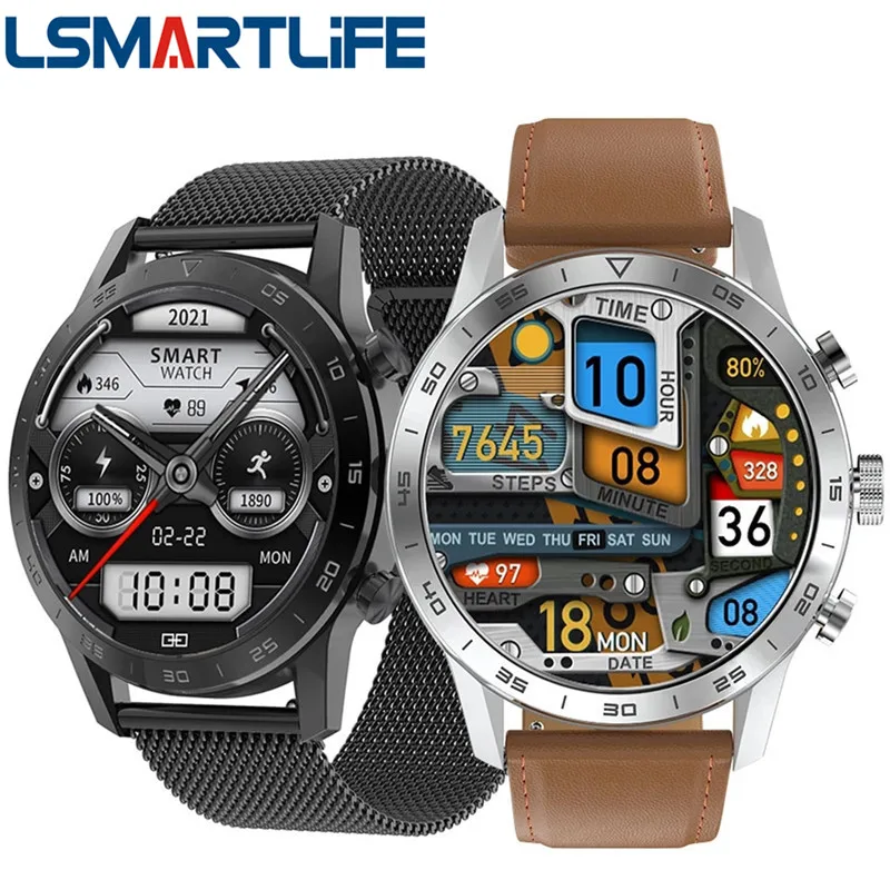 

Смарт-часы DT70, 1,39 дюйма, HD, IP68, пульсометр, ЭКГ, 100