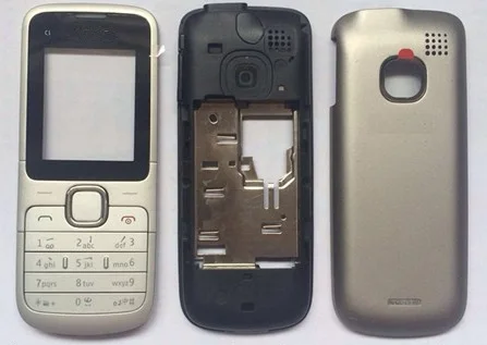 

Full housing cover case with keypad keyboard for Nokia C1-01 C1 01 with open tools