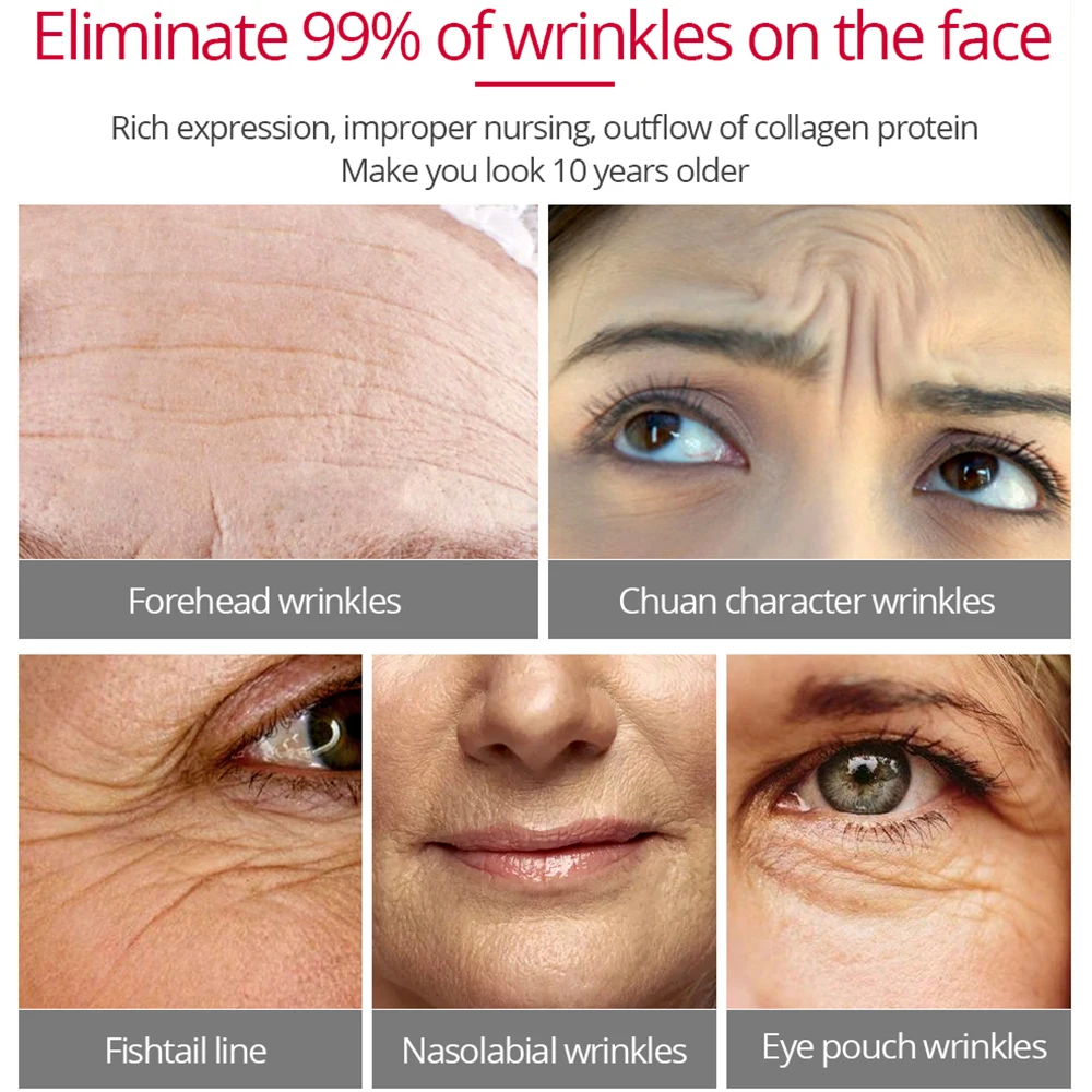 

VIBRANT GLAMOUR Hyaluronic Acid Face Serum Eye Cream Face Cream Set Whitening Moisturizing Remover Wrinkle Anti Aging Skin Care