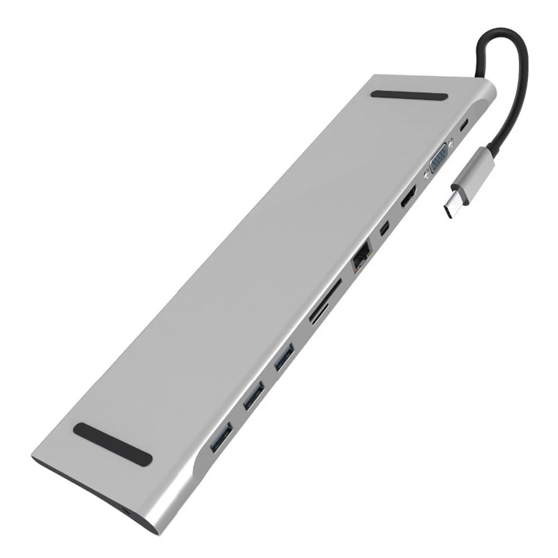 Док USB C VGA HDMI Mini Displayport Ethernet 3 HUB TF SD зарядное устройство кардридер многопортовый