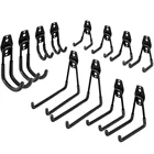 Сверхмощный металлический крючок, гаражный органайзер, настенное крепление, крючки для велосипедов, настенное крепление, нескользящий крючок для хранения лестниц, садовый инструмент