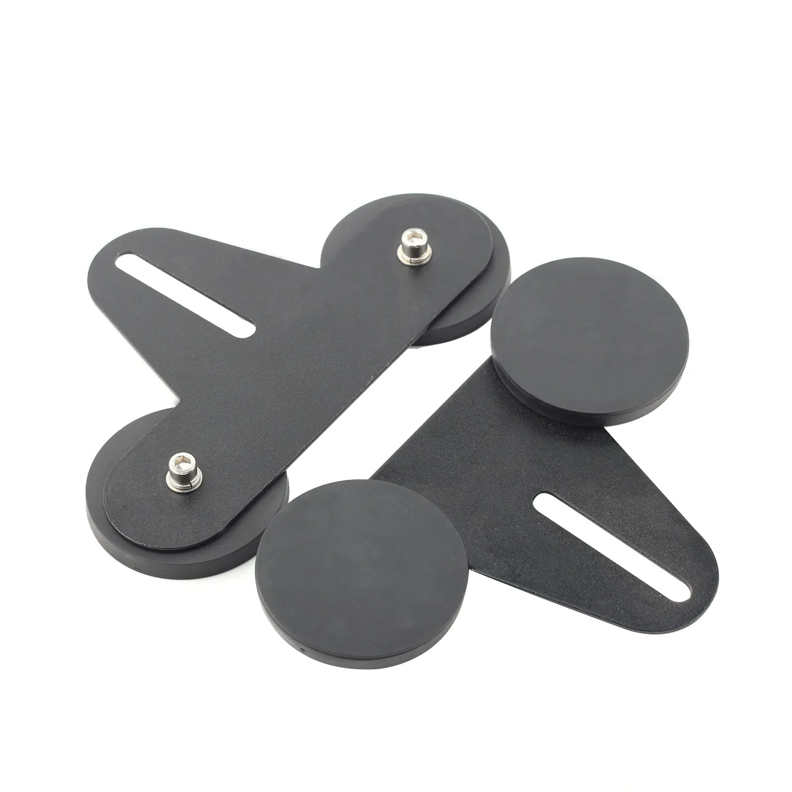 

2pcs Sucker Holder Stability LED Lights Removable With Screws Car Roof NdFeB Magnetic Base Black Interior Decoration Protective