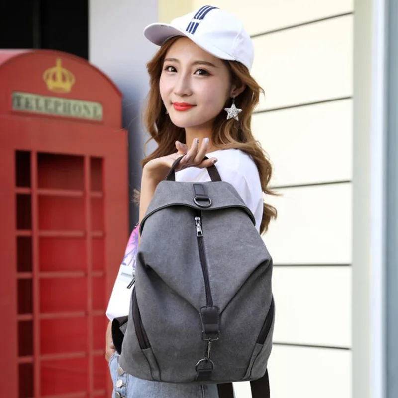 

Fashion Student Backpack Girl Big Canvas Women Shoulders Bags Leisure New School Bags For Teenagers Designer Backpack 2019