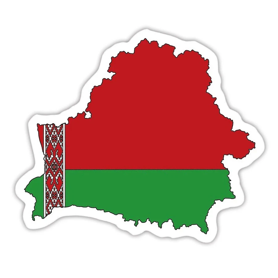 

A0505 #13 см/17 см съемная наклейка с флагом Беларуси Автомобильная наклейка водонепроницаемые аксессуары на бампер заднее окно ноутбук