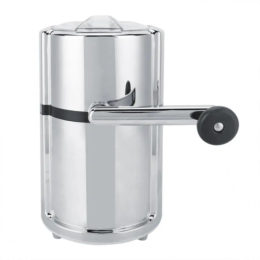 Круглая ручная дробилка льда с рукояткой машина для бритья кухонный инструмент