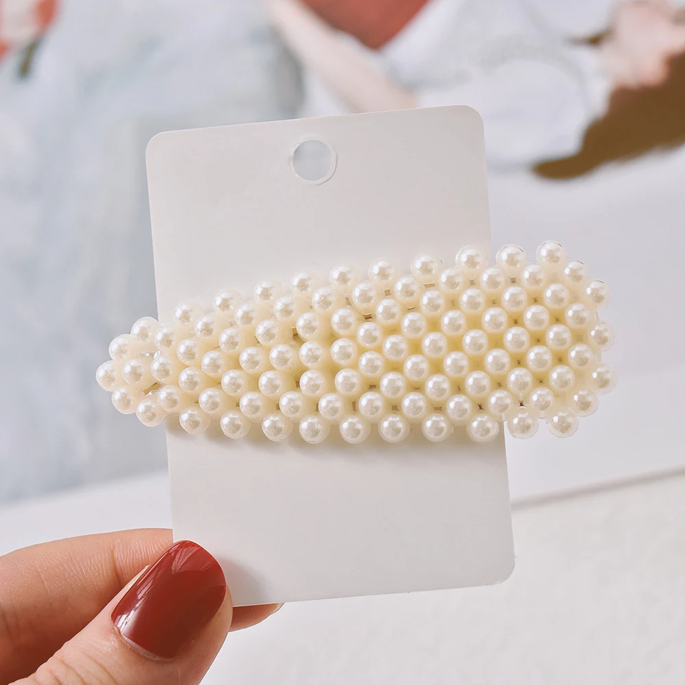 Заколка для волос с искусственным жемчугом в Корейском стиле 1 шт. | Красота и