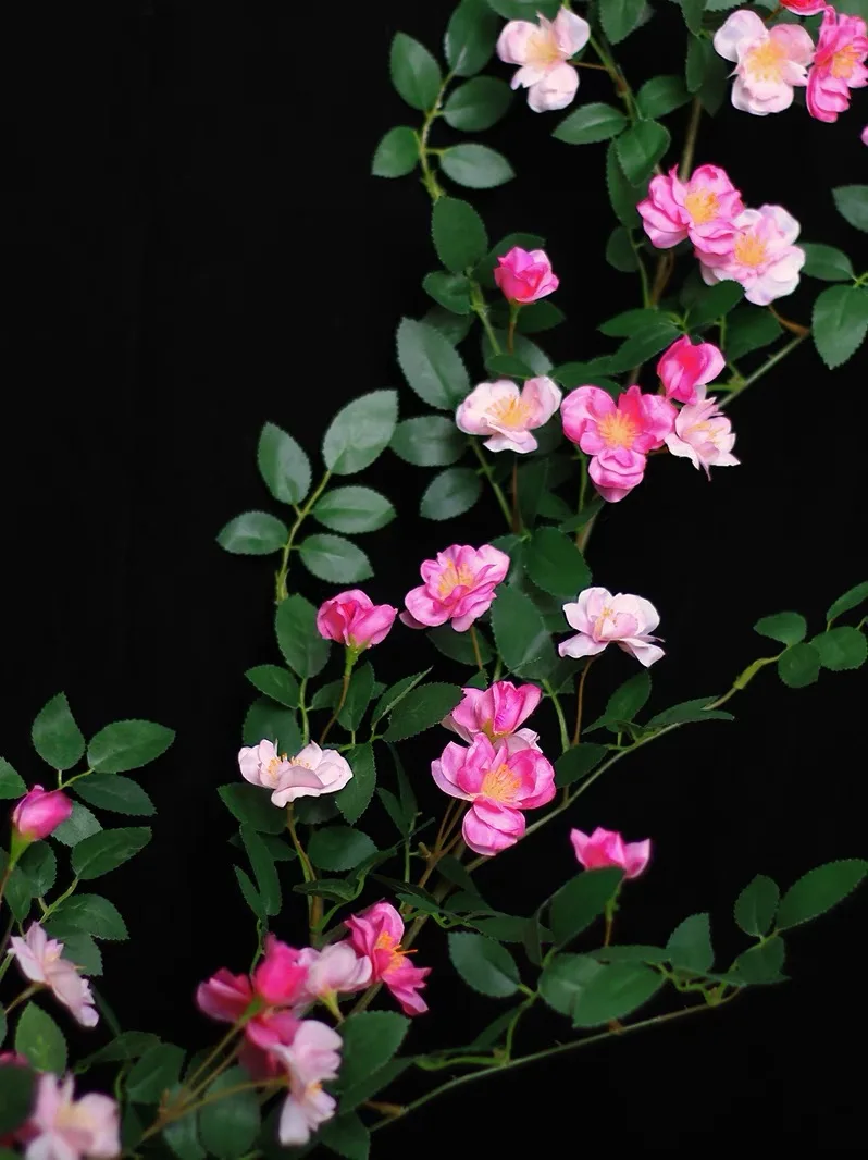 

Simulation Rose Vine, Rose Vine, False Flower, Vine,Air Conditioning Tube, Decorative Flower Vine, plastic flower, winding wall