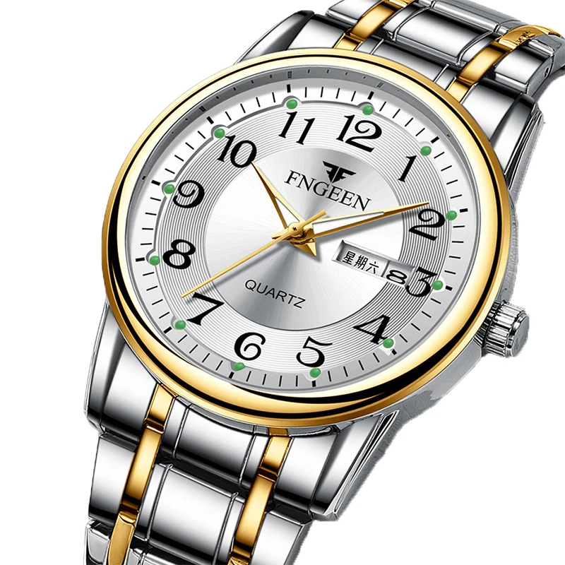 2021 New Mens Watches Fashion Business Waterproof Quartz Wrist Watch Men Top Brand Luxury Stainless Steel Sport Clock Male