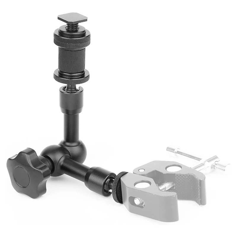 7 дюймов шарнирное сочлененное крепление с установки вспышки Горячий башмак 1/4
