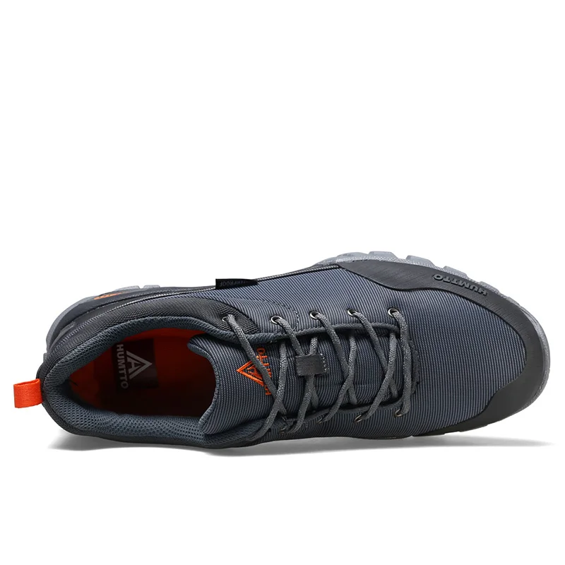 HUMTTO Hiking Shoes Waterproof Trekking Boots Leather Climbing Sneakers for Men Camping Male Outdoor Tactical Safety Shoes Mens