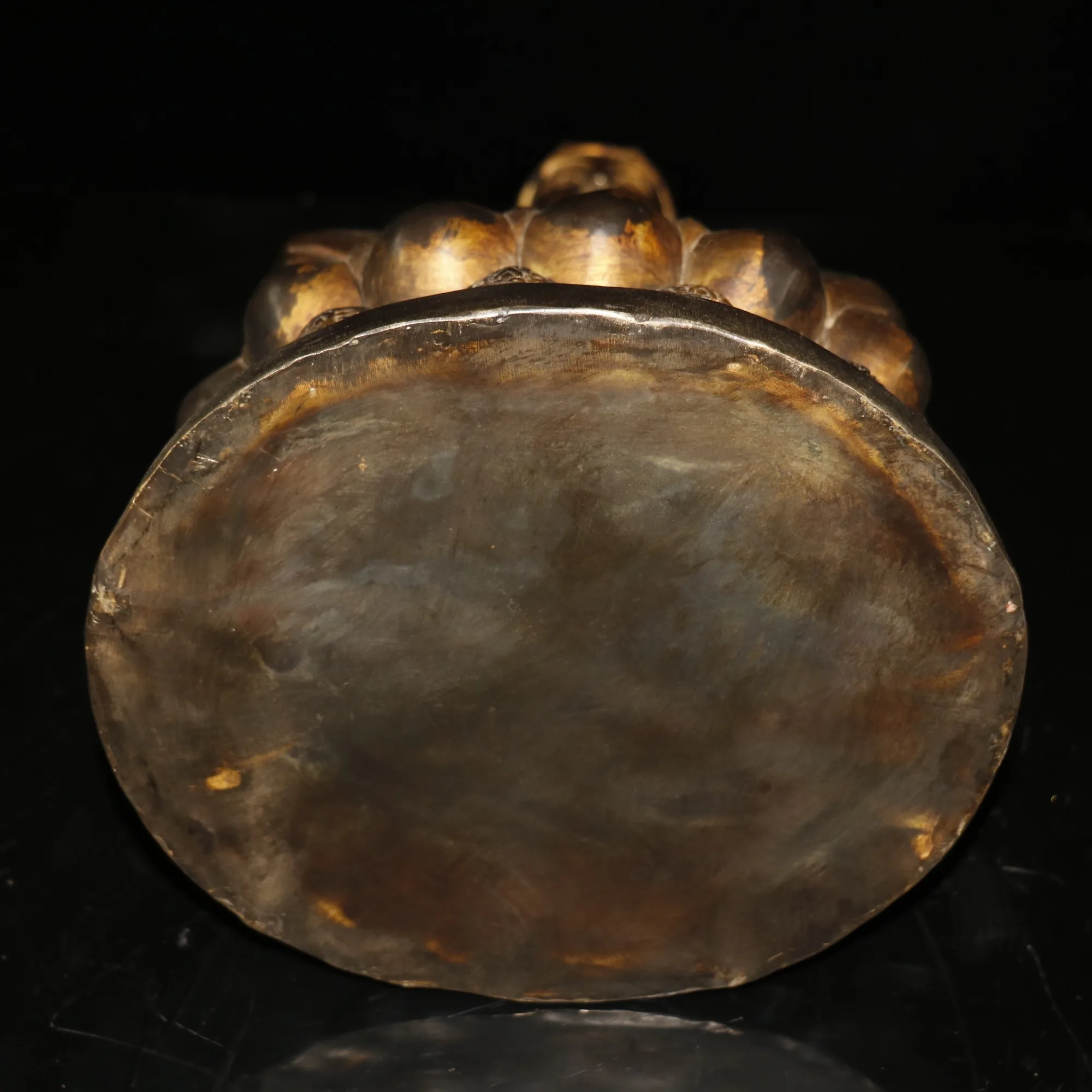 

Home Decor 15"Tibet Buddhism Temple Old Bronze Lacquer Cinnabar Tsongkhapa Buddha Amitabha statue Enshrine the Buddha