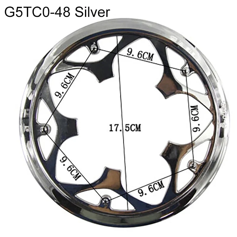 G5TC0-48 Silver MTB дорожный велосипед Звездочка защита шатун для велосипеда защита велосипедная цепь колесо кольцо защитный чехол велосипедные аксессуары - Цвет: G5TC0-48 Silver
