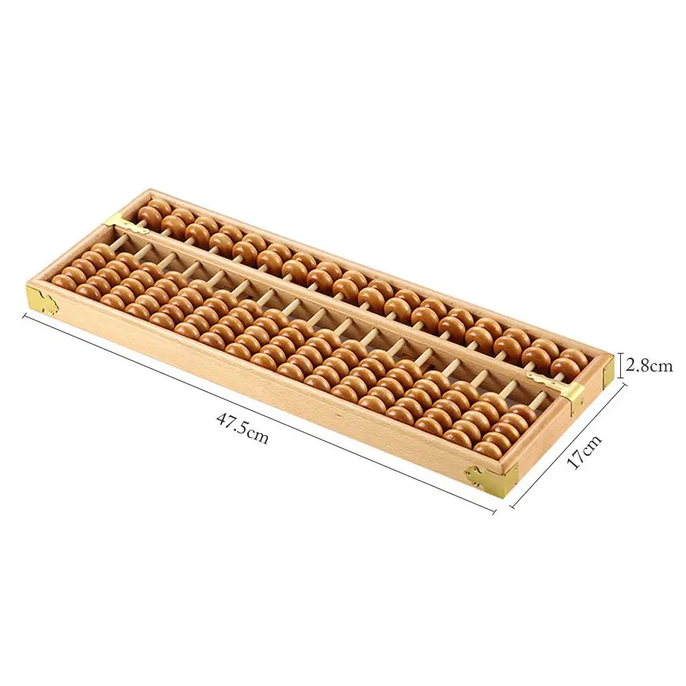 Новый 17 Колонка калькулятор деревянный счеты заклепки дизайн общая полировка