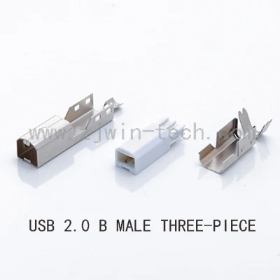 

5SETS USB 2.0 B Type Male THREE-PIECE DIY USB Connector Soldering Printer Tail Charging USB Jack