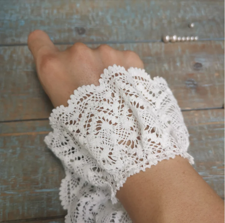 Горячая Распродажа 1 метр Высококачественная хлопковая кружевная ткань цвета