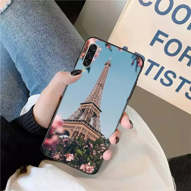 

Romantic Paris Eiffel Tower Phone Case For Samsung galaxy S 9 10 20 A 10 21 30 31 40 50 51 71 s note 20 j 4 2018 plus