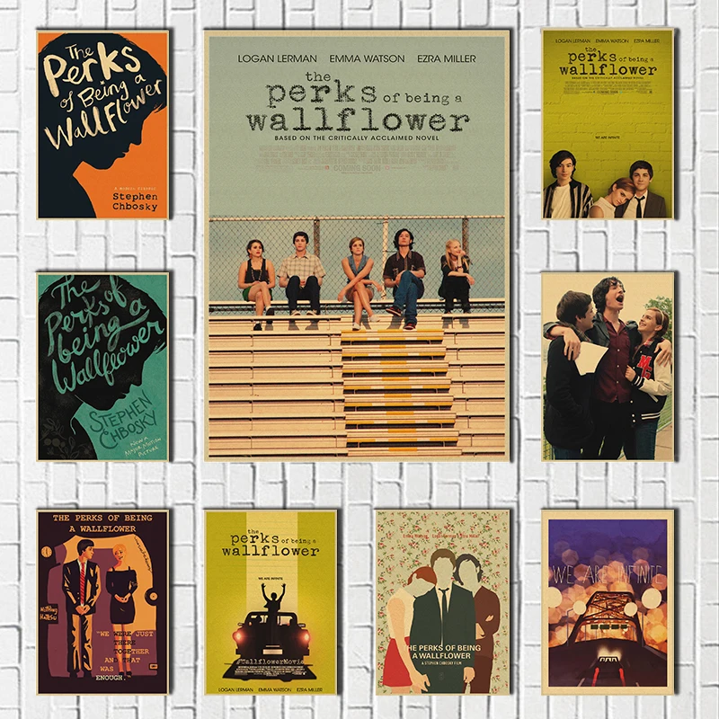 The Perks Of Me A Wallflower из крафт-бумаги, плакаты и принты, настенное художественное украшение, домашний декор
