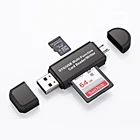 Устройство для чтения карт памяти ILEPO 2 в 1 USB C Тип C OTG адаптер для кардридера USB 2,0 TFMirco SD смарт-кардридер концентратор для ПК