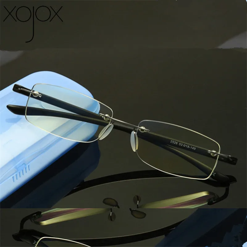 

XojoX ультра светильник без оправы очки для чтения женские дальнозоркие очки мужской женский анти-синий светильник Дальний свет очки + 1,0 1,5 2,0 2...