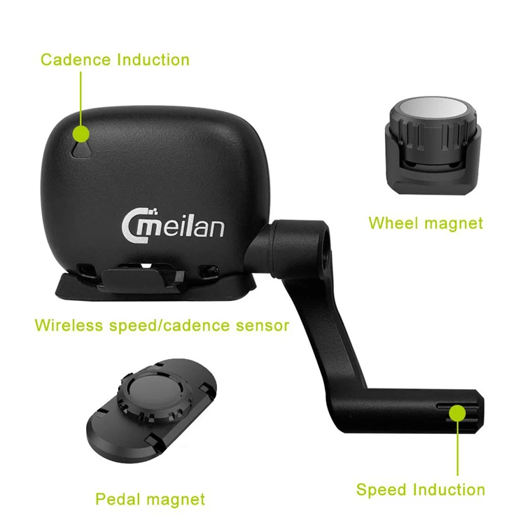 Meilan GPS для велосипеда, компьютер, грудь, монитор сердечного ритма, беспроводной датчик скорости/Каденции, велосипедный Спидометр 4,0 Bluetooth ANT одометр