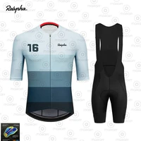 2020 ralvpha cycling clothing short sleeve jersey set road bike short clothes summer bicycle triathlon skinsuit cycle shirt