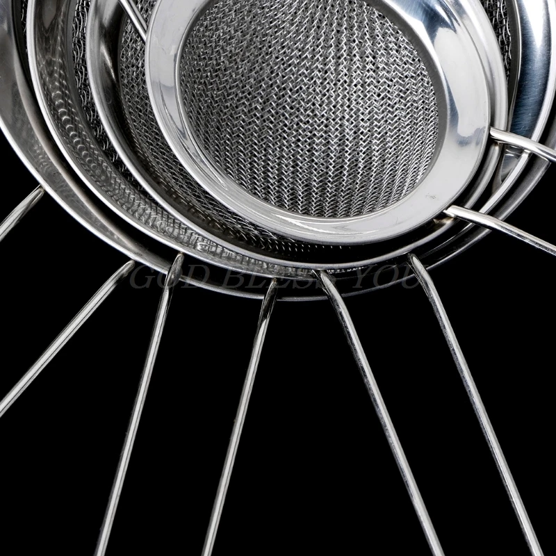 Кухонный фильтр для муки и чая из нержавеющей стали сетчатый дуршлаг-сито сито