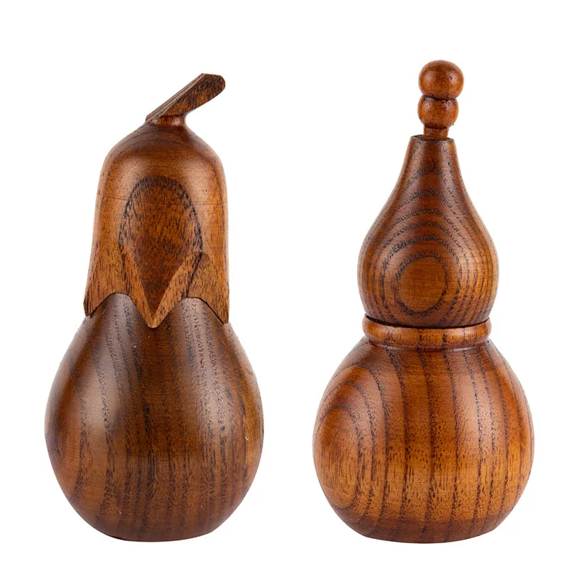 

Portable Toothpick Holder Creative Gourd Shape Toothpick Bamboo Wood Toothpick Holder Simple Home Restaurant Toothpick Box