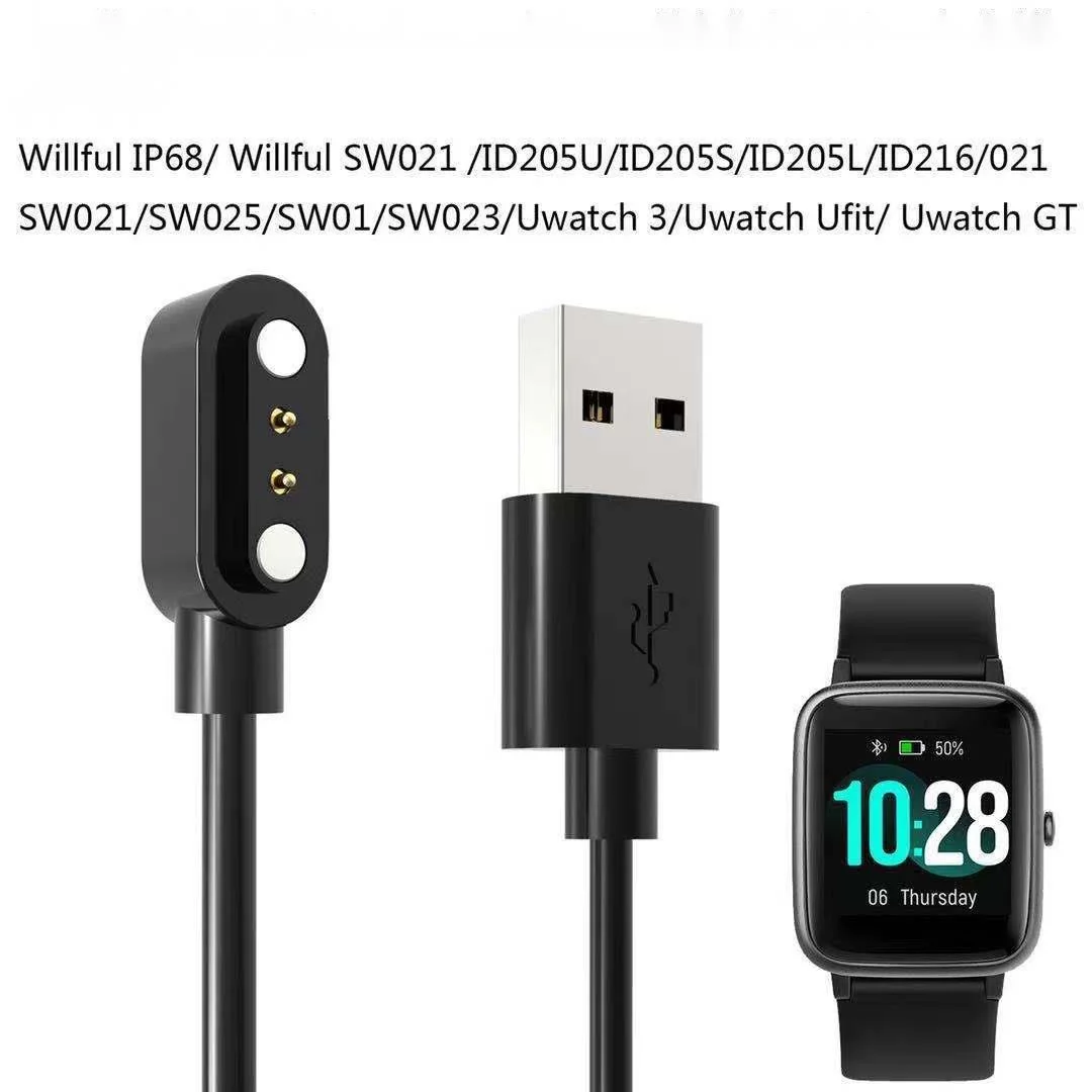 Черно-белый USB для Willful IP68/SW021 ID205U/205S/205L/216/021/SW021/025/01/023/Uwatch 3/ Ufit/ Uwatch GT прочное