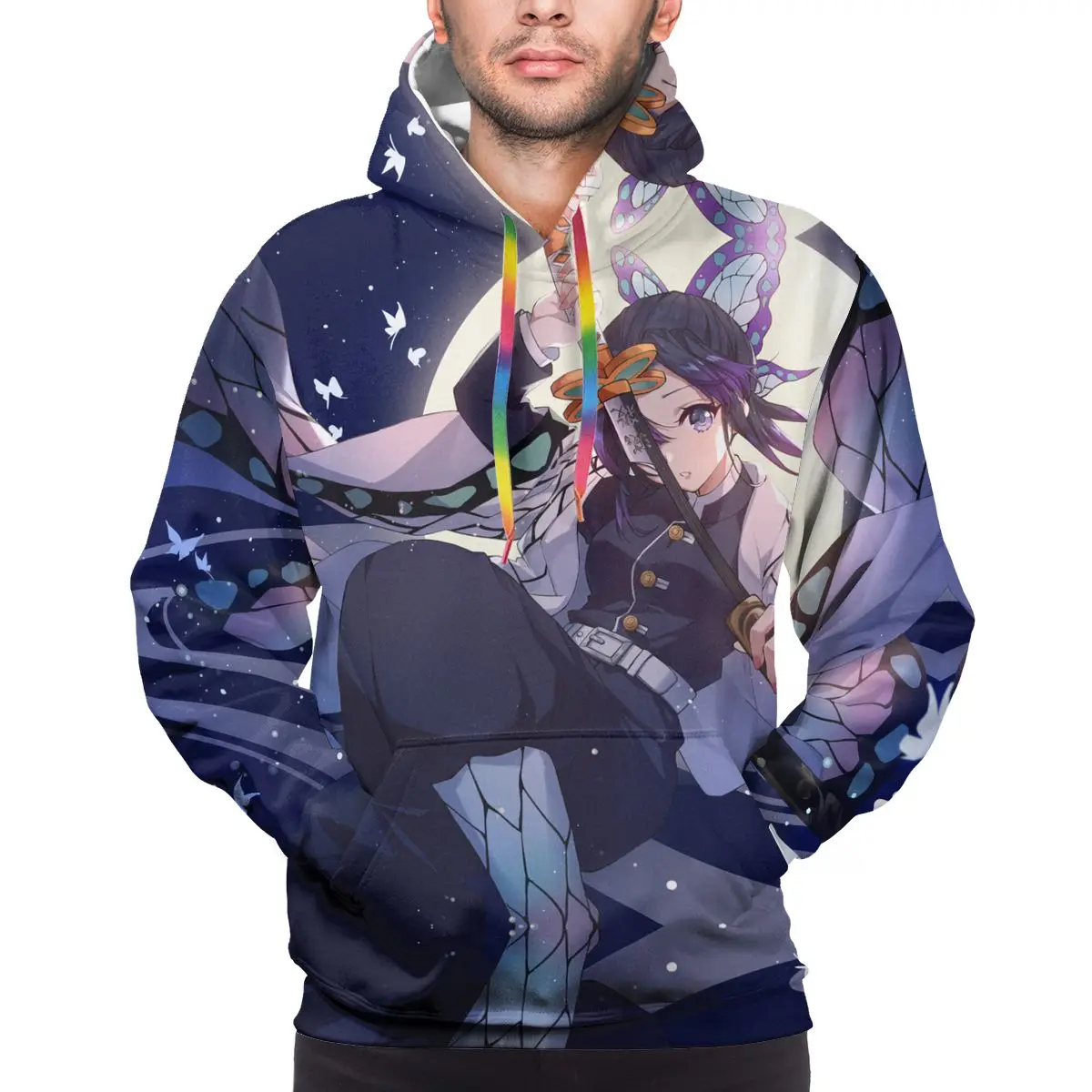 

Men's Custom Pattern clothes Hoodies Demon Slayer Sportswear Cartoon Comfortable For men and women Suitable Unisex Hoodie