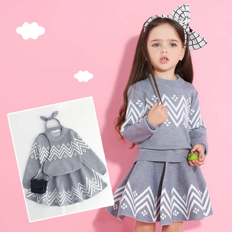 Детское платье принцессы для девочек Повседневный пуловер элегантное детское