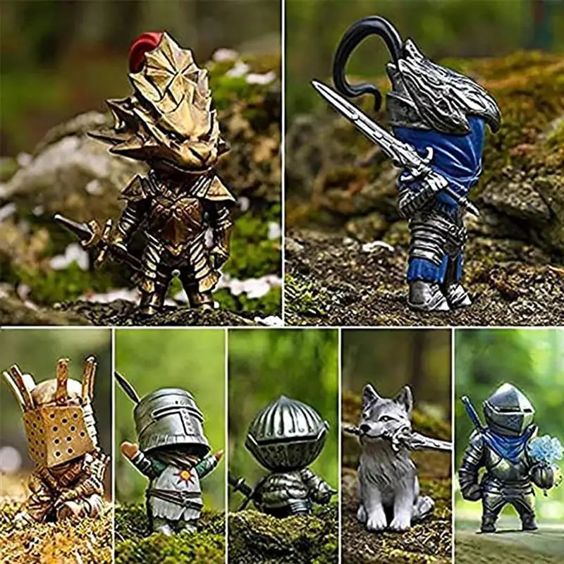 

Home Garden Statue Knight Dwarf Guard Armored Knight Ornaments Gnomes Crafts Outdoor Resin Decoration For Garden Yard Lawn Decor