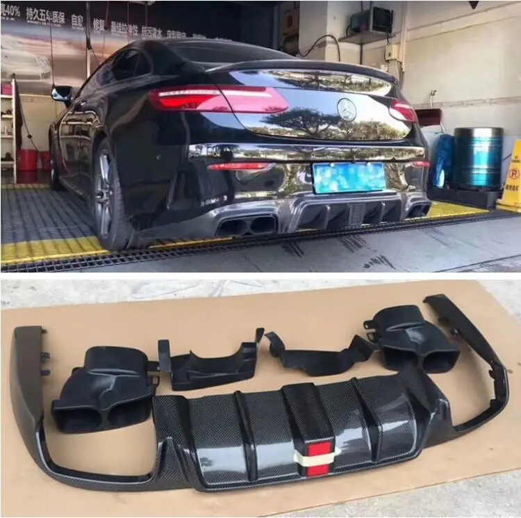 Накладка на задний бампер из углеродного волокна для Mercedes Benz W238 C238 E63S Coupe 2017