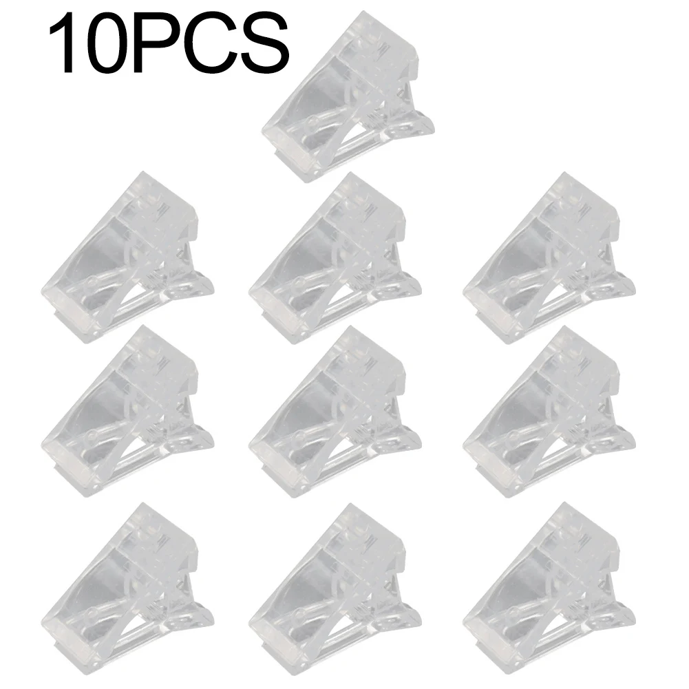 

10Pcs Transparent Nail Tips Clips for Quick Building Mold Finger Gel Extension