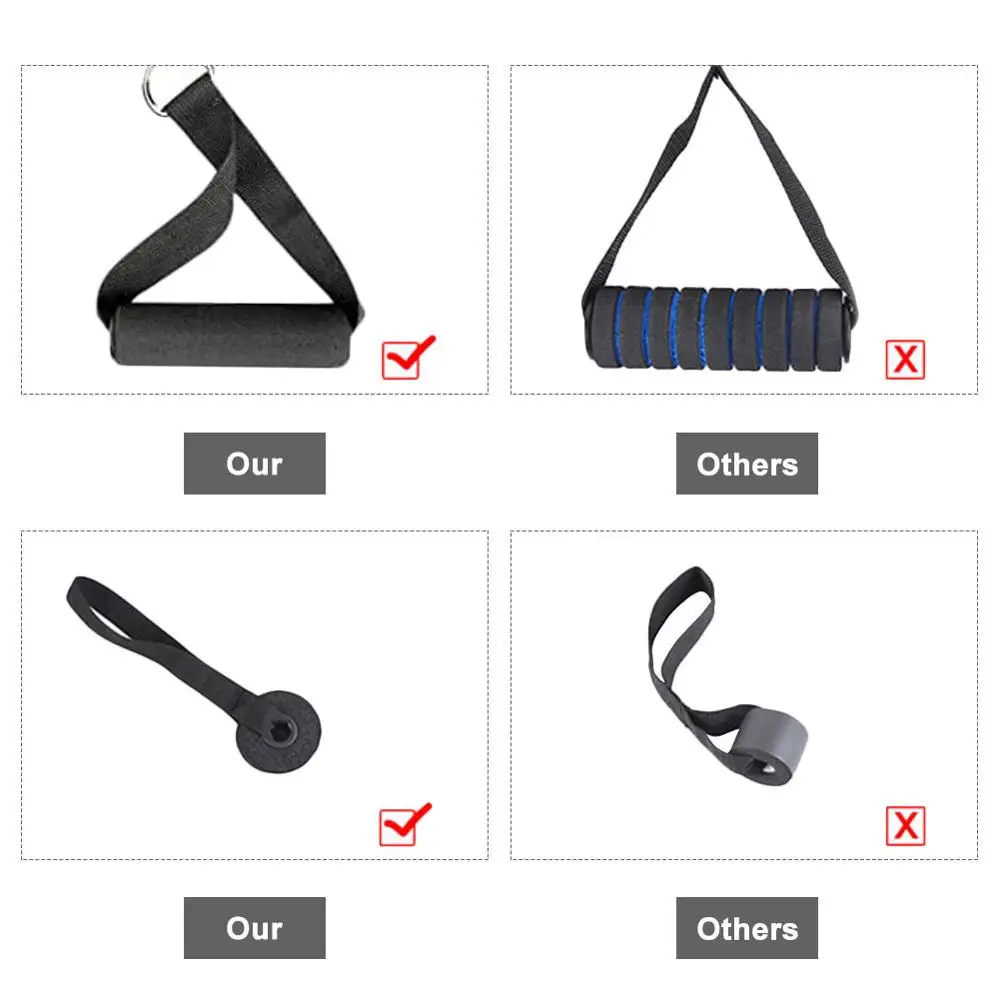 11 Pcs/Set Latex Resistance Bands Crossfit Training Exercise Yoga Tubes Pull Rope Rubber Expander Elastic Fitness with Bag | Дом и сад