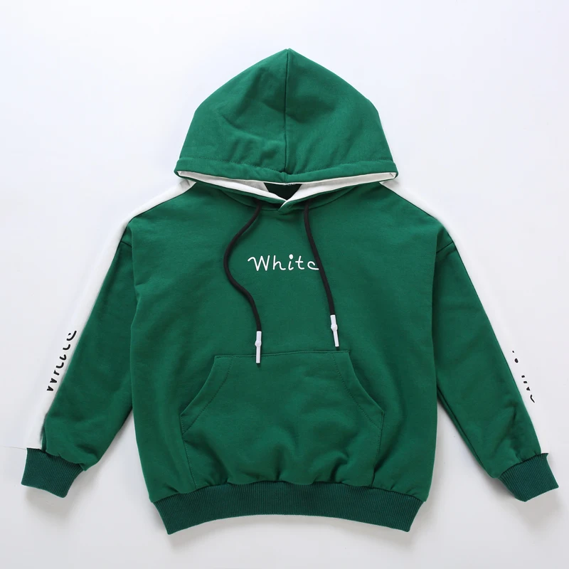 

Fashion Boy Sweatshirt Children Hoodie Teen Boys Cotton Long Sleeve Pullover Kid Printed Pocket Clothes Coats
