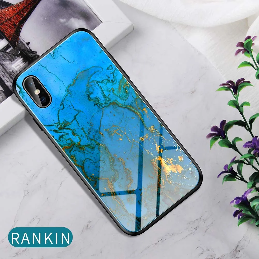 Чехол Heyytle из закаленного стекла с градиентом для iPhone 7, 8 Plus, 6, 6 s, чехол с изображением звездного неба, для iPhone X, XS, XR, 11 Pro, Max, чехол с рисунком - Цвет: Rankin
