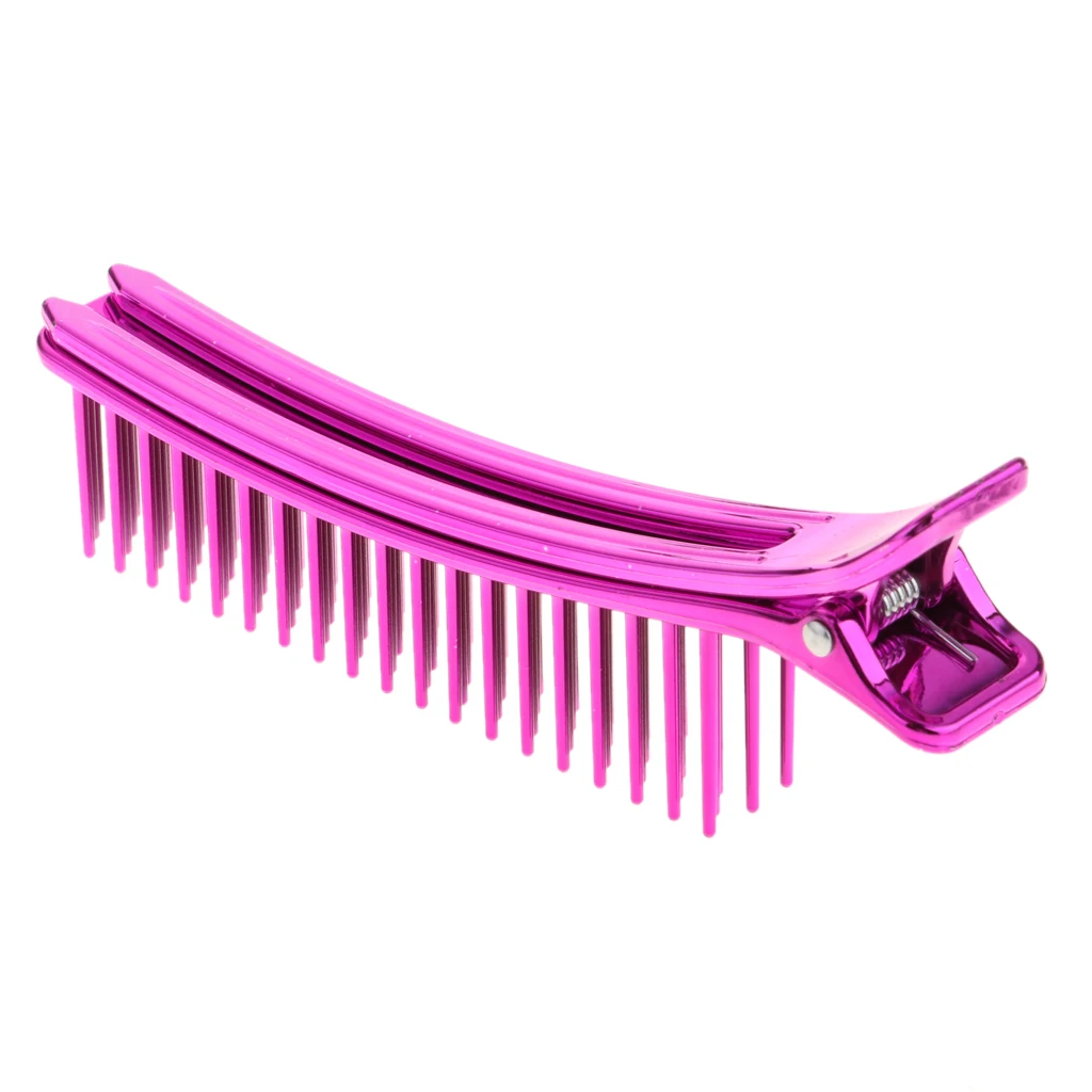 

New Duckbill Hair Clip with Comb - Salon Barber Barrettes for