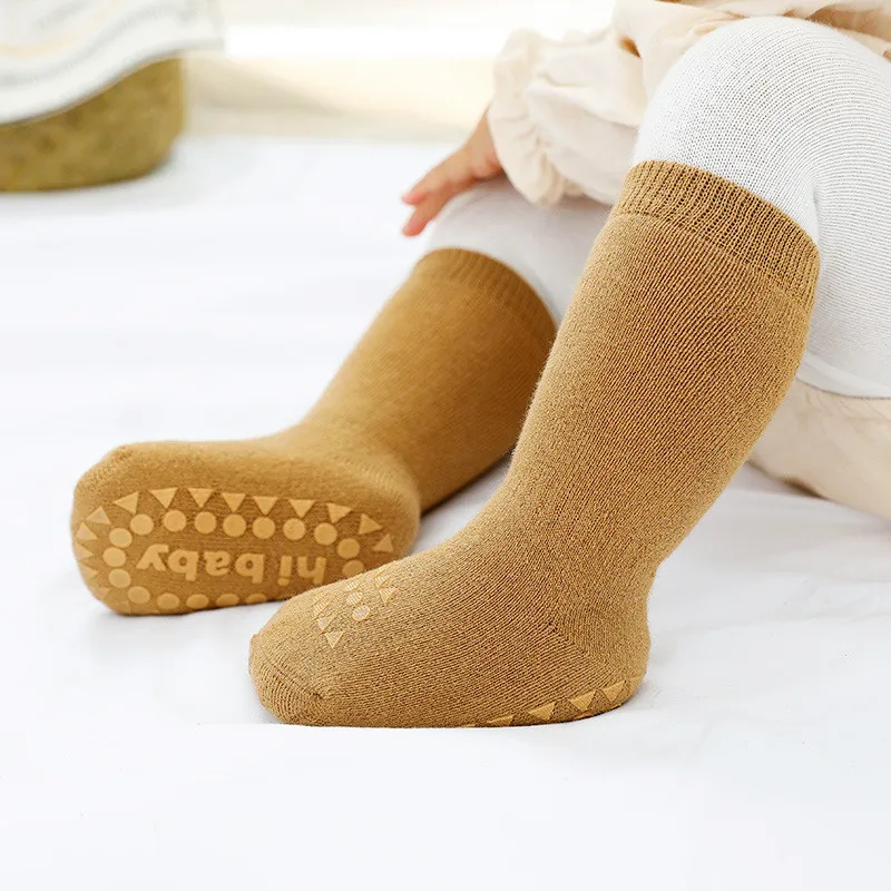 

Lawadka Newborn Socks for Girls Anti Slip Cotton Baby Boy Socks Winter Thick Terry Infant Baby Girls Socks Age for 0 to3 Years