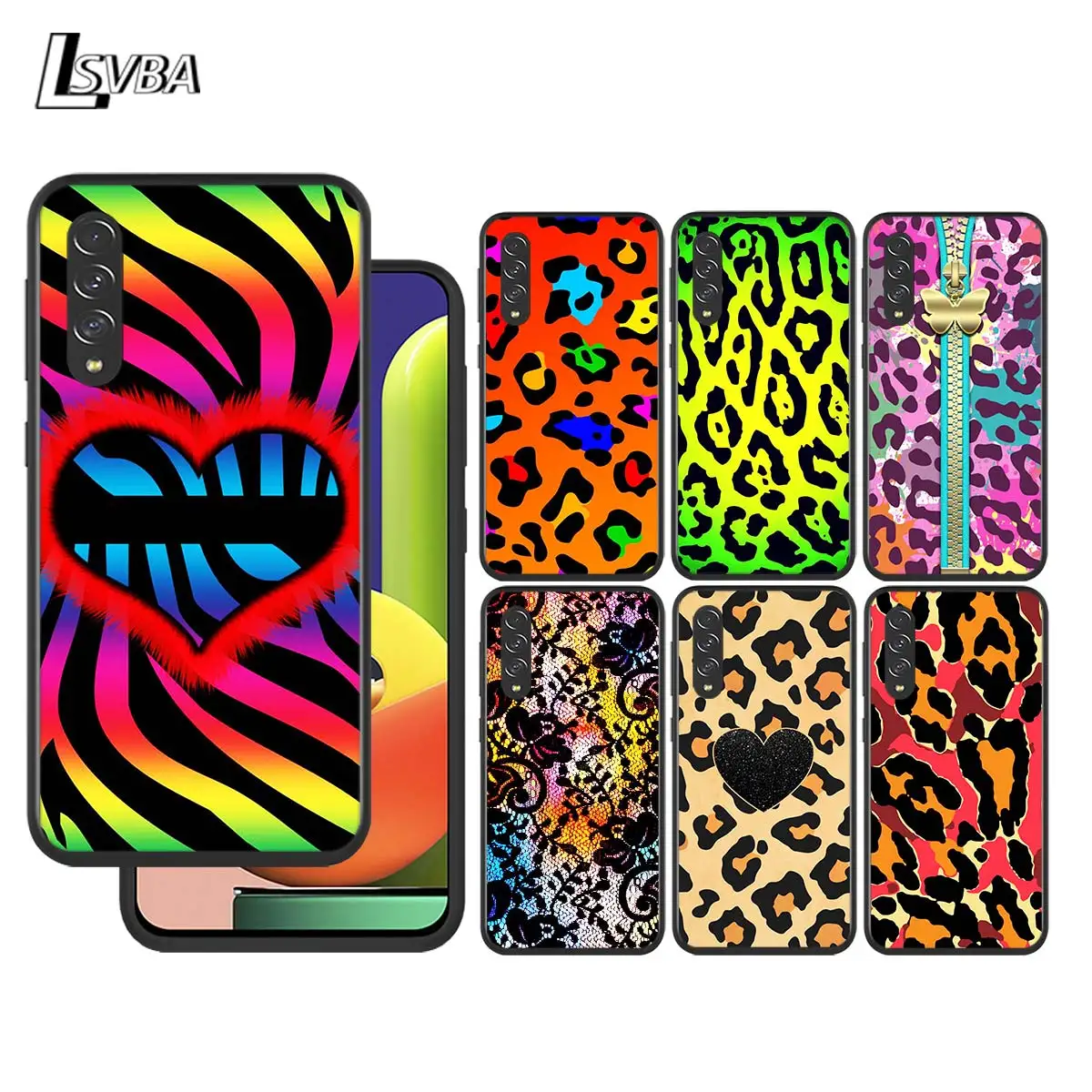 

Leopard Cute Pattern for Samsung Galaxy A90 A80 A70 A60 A50 A40 M30 A20E A2Core A10S A10E Silicon Soft Black Phone Case