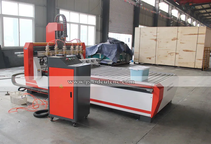 

4 axis 3d multi heads cnc woodworking machinery cnc router with rotary axis