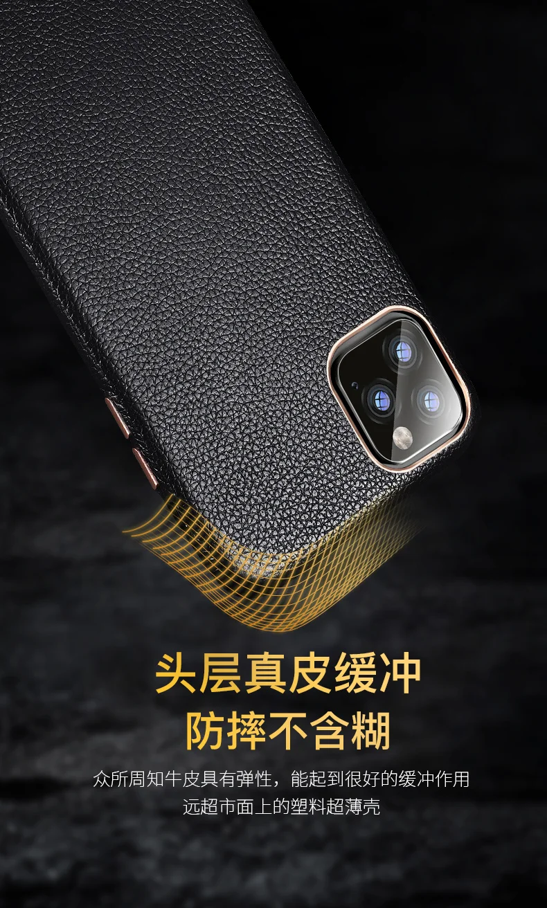 Чехол из воловьей кожи с натуральным лицевым покрытием для iPhone 11 Pro Max 5,8 6,1 6,5 Натуральная воловья задняя крышка металлическая кнопка винтажный бизнес